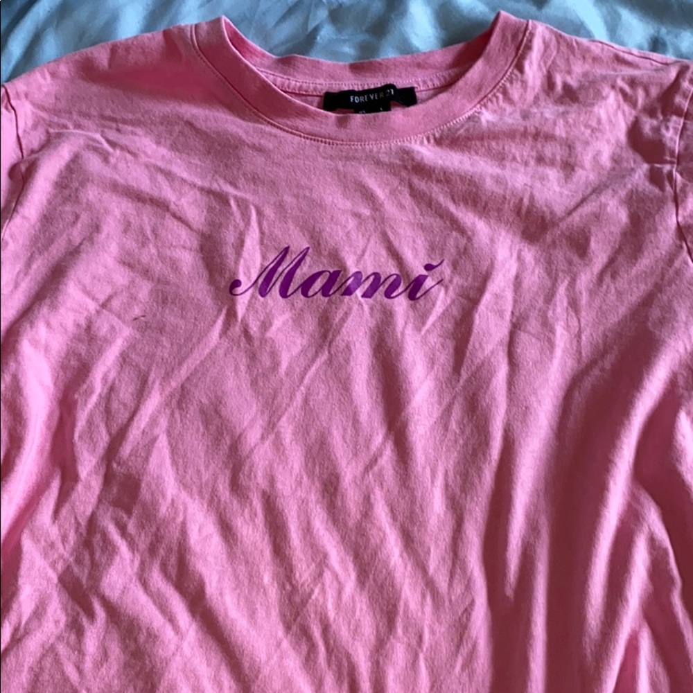 Pink forever 21 graphic tee